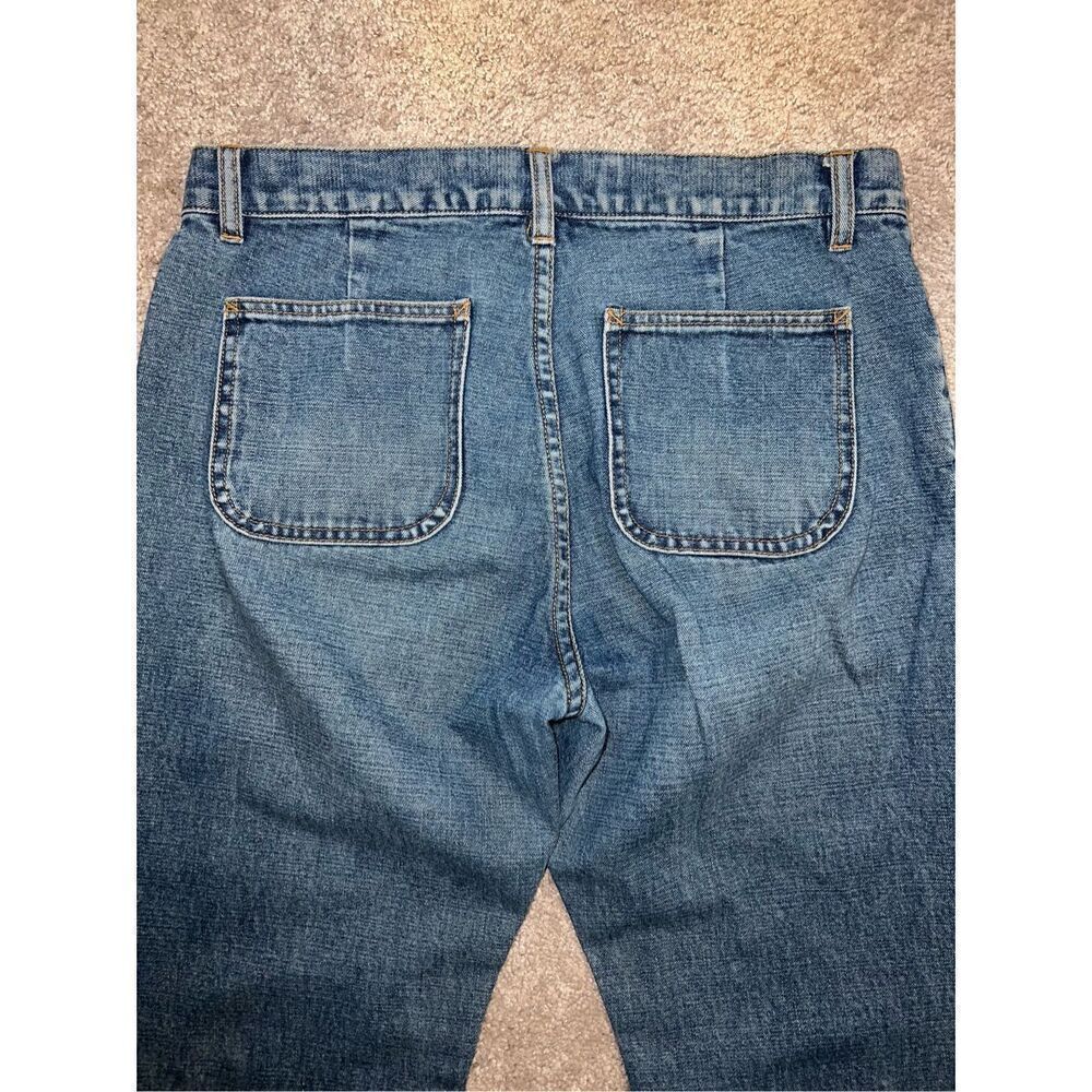 Women’s GAP Flare 100% Cotton Medium Wash Jeans 10 - Picture 7 of 10